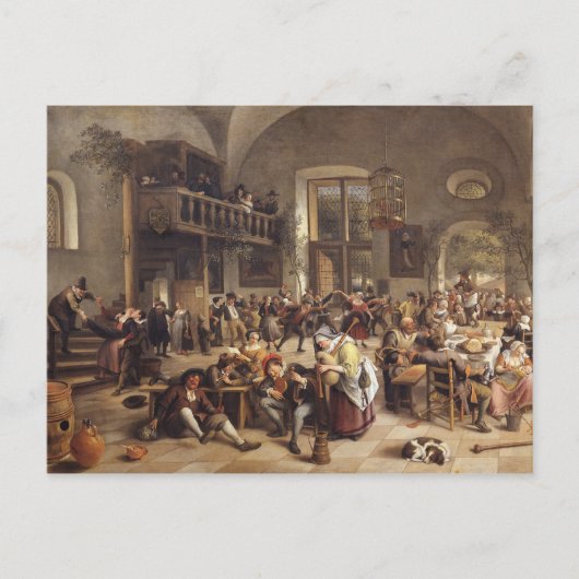 Carte Postale Fête dans une auberge (Devant)
