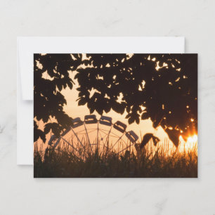 CARTE POSTALE FÊTE D'AUTOMNE DE LA HAYE SUR UNE ROUE GÉANTE