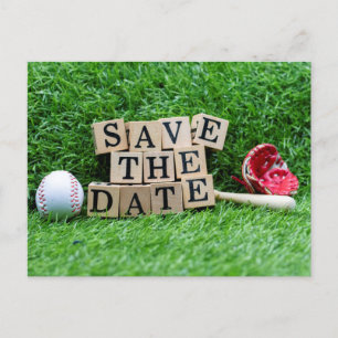 Carte Postale Fête de baseball enregistrer l'invitation de date 