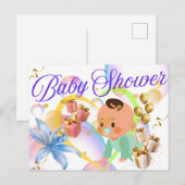 Carte Postale Fête de bébé (Devant / Derrière)