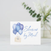 Carte Postale Fête de bébé Ballons Par La Poste À Longue Distanc (Debout devant)