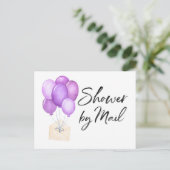 Carte Postale Fête de Bébé Ballons Par La Poste À Longue Distanc (Debout devant)