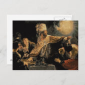 Carte Postale Fête de Belshazzar c.1636-38 (Devant / Derrière)