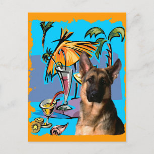 Carte Postale Fête de Berger Allemand