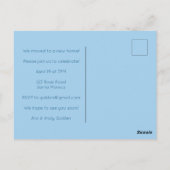 Carte Postale Fête de crémaillère Canapé salon mignon  (Dos)