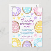 Carte Postale Fête de décoration Pastel de Pâques (Devant / Derrière)