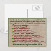 Carte Postale Fête de dysfonction (Devant / Derrière)