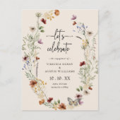 Carte Postale Fête de fiançailles Boho (Devant)