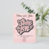 Carte Postale Fête de Fiançailles - Partagez l'Amour. Modifiable (Debout devant)