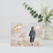 Carte Postale Fête de fin d'études Félicitations à ma fille (Debout devant)