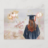 Carte Postale Fête de fin d'études Félicitations à ma fille (Devant)