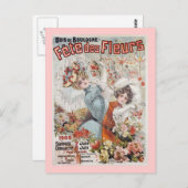 Carte Postale Fete de Fleurs (Devant / Derrière)