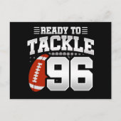 Carte Postale Fête de football à 96 ans pour son 96e anniversair (Devant)