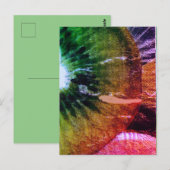 Carte Postale Fête de fruits d'été plage et piscine (Devant / Derrière)