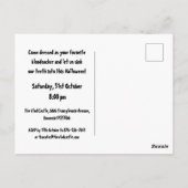 Carte Postale Fête de Halloween Vampire Flippante (Dos)