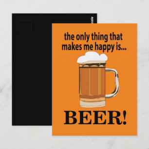 Carte Postale Fête de la Bière Drôle de Boisson