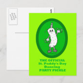 Carte Postale Fête de la Saint Patrick officielle Pickle (Devant / Derrière)