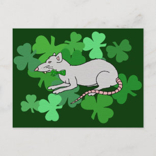 Carte Postale Fête de la Saint-Patrick Rat