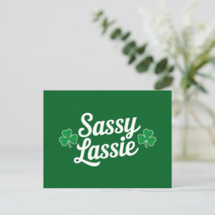 Carte Postale Fête de la Saint-Patrick Sassy Lassie Drôle Irland