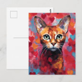 Carte Postale Fête de la Saint-Valentin (Devant / Derrière)