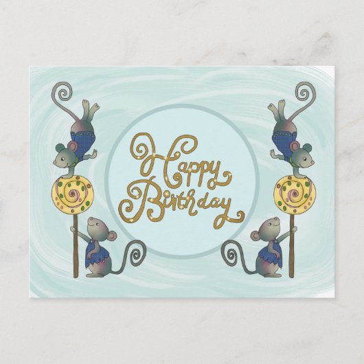 Carte Postale Fête de la souris (Devant)