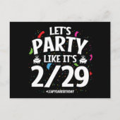 Carte Postale Fête de l'année bissextile Jour bissextile 29 févr (Devant)