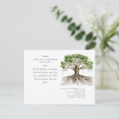 Carte Postale Fête de l'arbre des racines profondes de l'invitat (Debout devant)