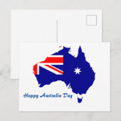 Carte Postale Fête de l'Australie (Devant / Derrière)