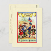 Carte Postale Fête de l'Indépendance (Devant / Derrière)