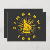 Carte Postale Fête de l'indépendance du Zimbabwe (Devant / Derrière)
