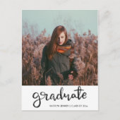 Carte Postale Fête de l'obtention du diplôme | Script Enregistre (Devant)