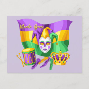 Carte Postale Fête de Mardi Grass