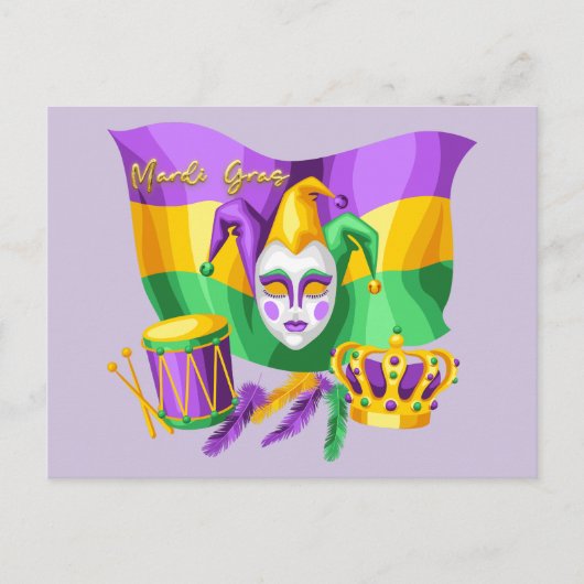 Carte Postale Fête de Mardi Grass (Devant)