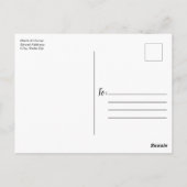 Carte Postale Fête de mariage virtuel Floral rustique de campagn (Dos)