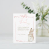 Carte Postale Fête de naissance fille Beatrix Peter le Lapin Ros (Debout devant)