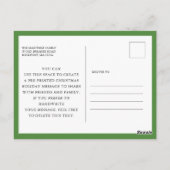 Carte postale Fête de Noël de la couronne d'hiver (Dos)