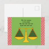 Carte Postale Fête de Noël de l'avocat (Devant / Derrière)