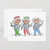 Carte Postale Fête de Noël légale (Devant / Derrière)