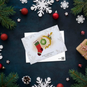 Carte Postale Fête de Noël personnalisée