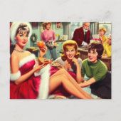 Carte Postale Fête de Noël Rétro (Devant)