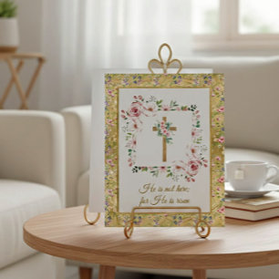 Carte Postale Fête de Pâques Religieuse Chrétienne Il Est Ressus