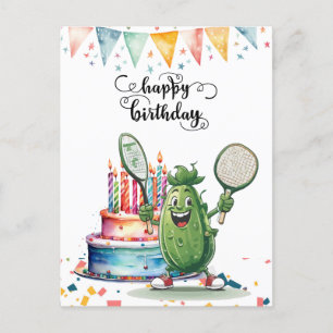 Carte Postale Fête de Pickleball Anniversaire