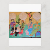 Carte Postale Fête de pyjama de chat (Devant)