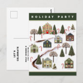 Carte Postale Fête de quartier de Noël (Devant / Derrière)