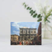 Carte Postale Fête de San Rocco par Canaletto (Debout devant)