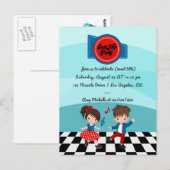 Carte Postale Fête de Sock Hop du 4 juillet (Devant / Derrière)