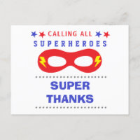 Fête de super-héros Merci beaucoup