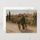 Carte Postale Fête de toutes les âmes, c.1882 (Devant / Derrière)