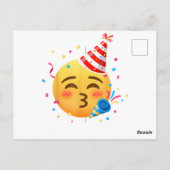 Carte Postale Fête d'émoticônes drôles (Dos)