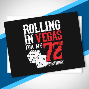 Carte Postale Fête des 72 ans à Las Vegas - En roulant à Vegas